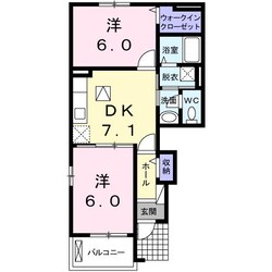 アヴェイラブルB棟の物件間取画像